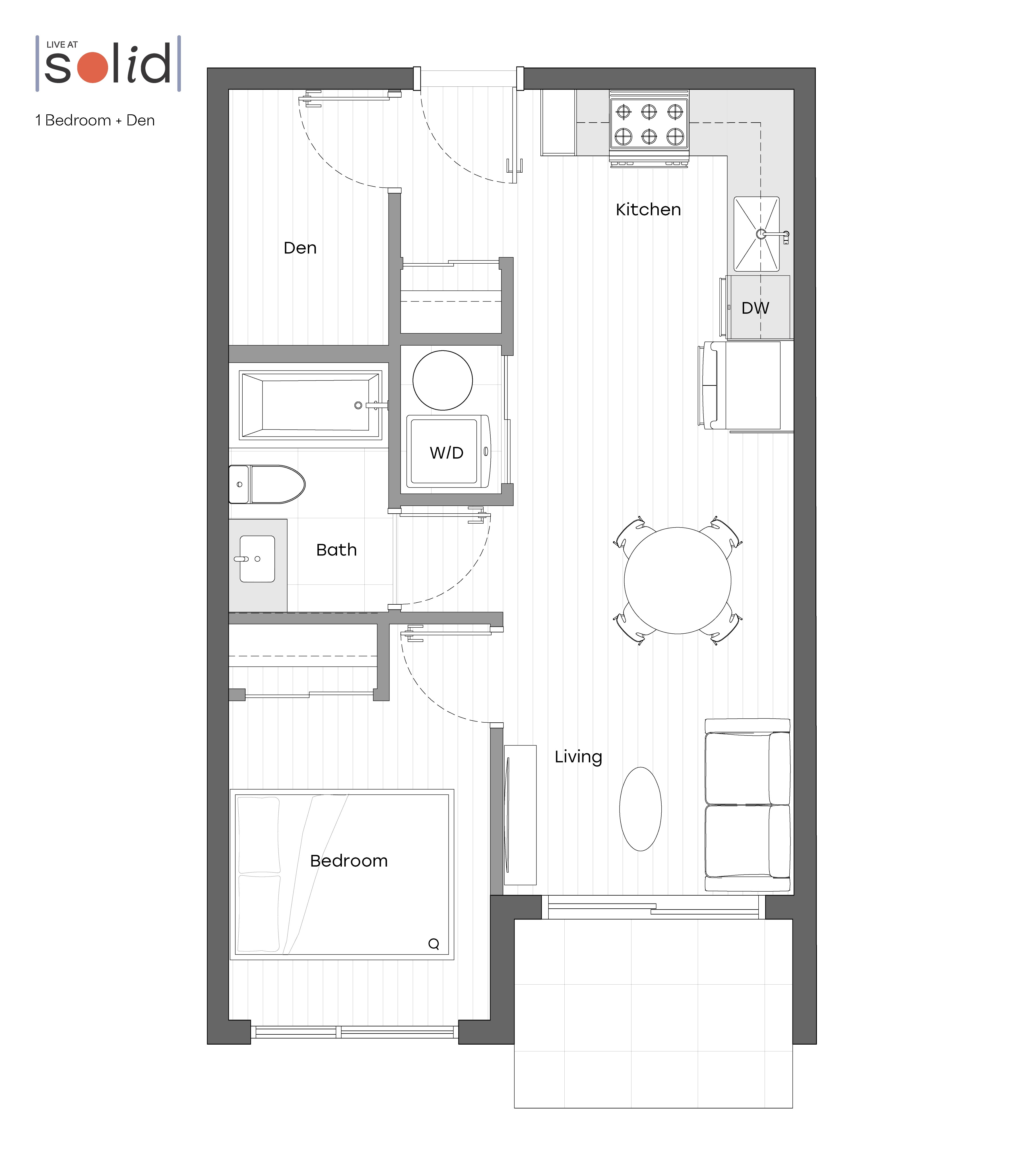 1 Bedroom + Den